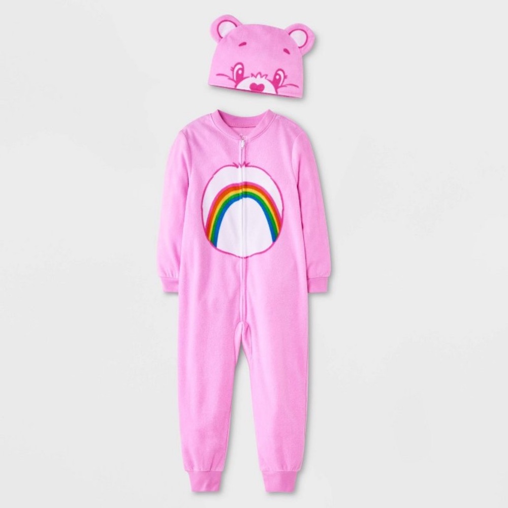 🩷 NWT Care Bear Toddler Cozy Blanket Sleeper w/ Cap - Pajamas - Costume - 2T 🩷